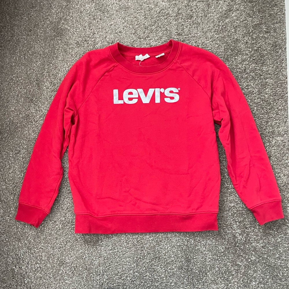 Levi’s XS Red Sweatshirt with Silver Details